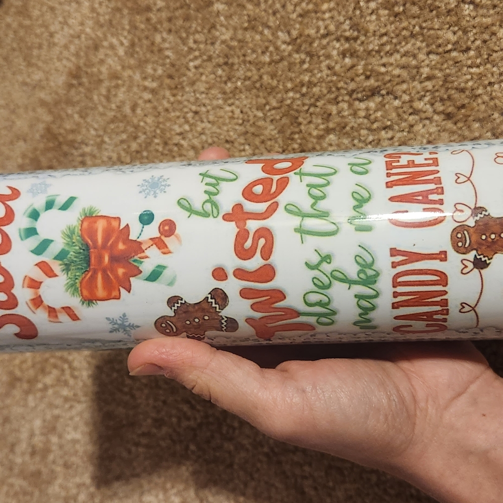 Festive Christmas Tumbler - Red, Green, White